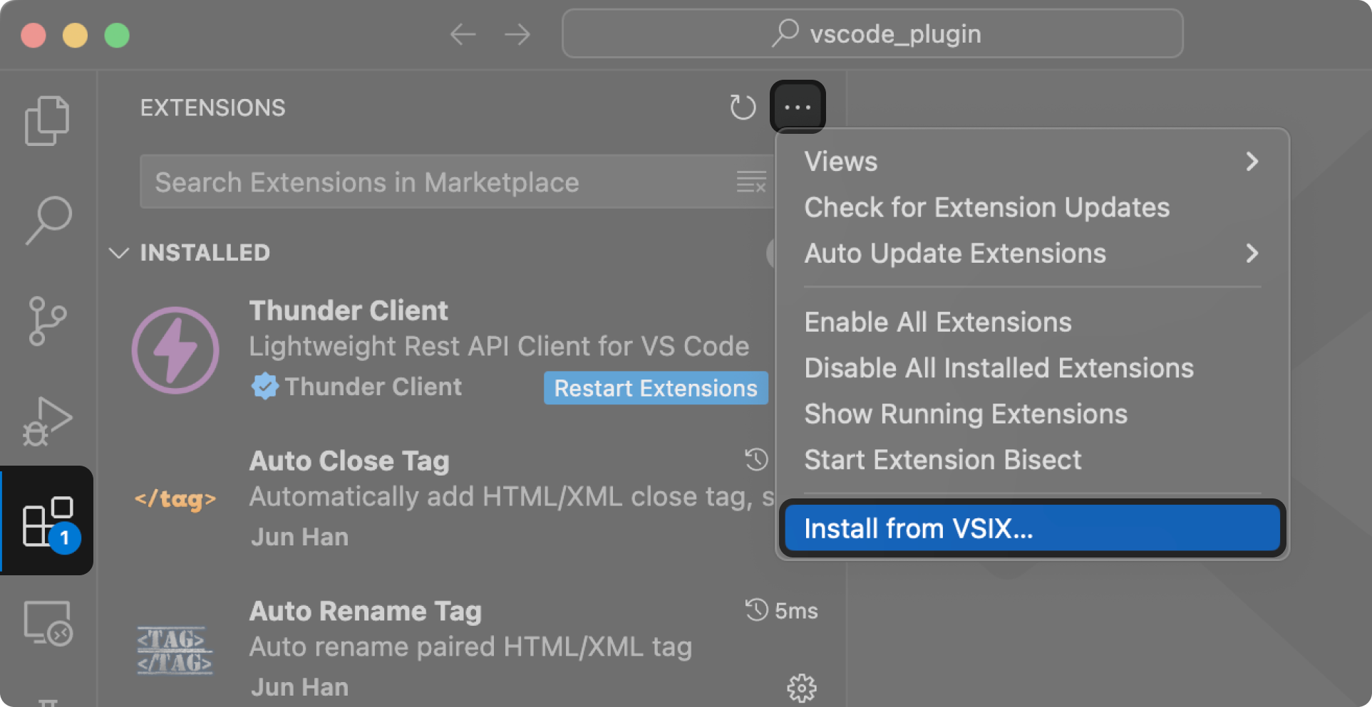 VS Code install